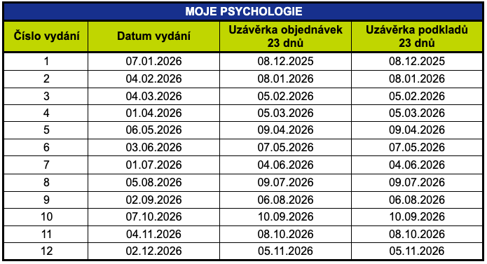 vydání 2026 moje psychologie