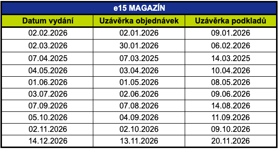 vydání 2026 e15 magazín